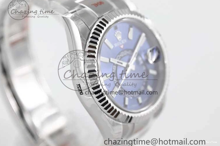 MiroTime 1222 FashionForward Sky-Dweller 326934 904L SS Noob 1:1 Best Edition Blue Dial on SS Bracelet Asian 23J to 2402